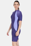 Zelocity Swimsuit With Zipper - Navy Blue — thumbnail 2